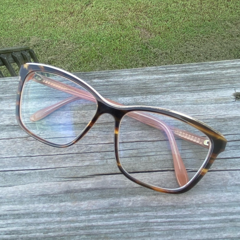 Vera Wang Glasses frames tortoise shell peach interior 55[]15 140